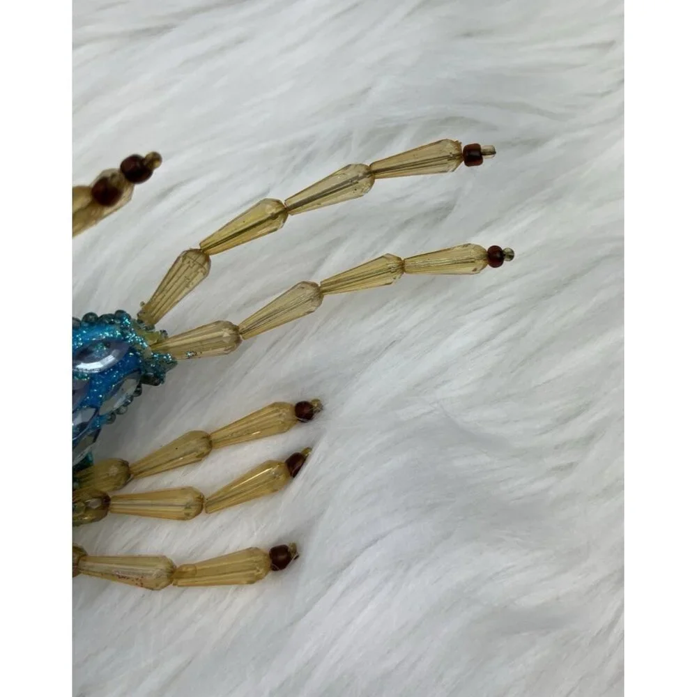 Vintage Beaded Blue Bird 6